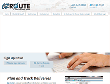 Tablet Screenshot of ez-route.com